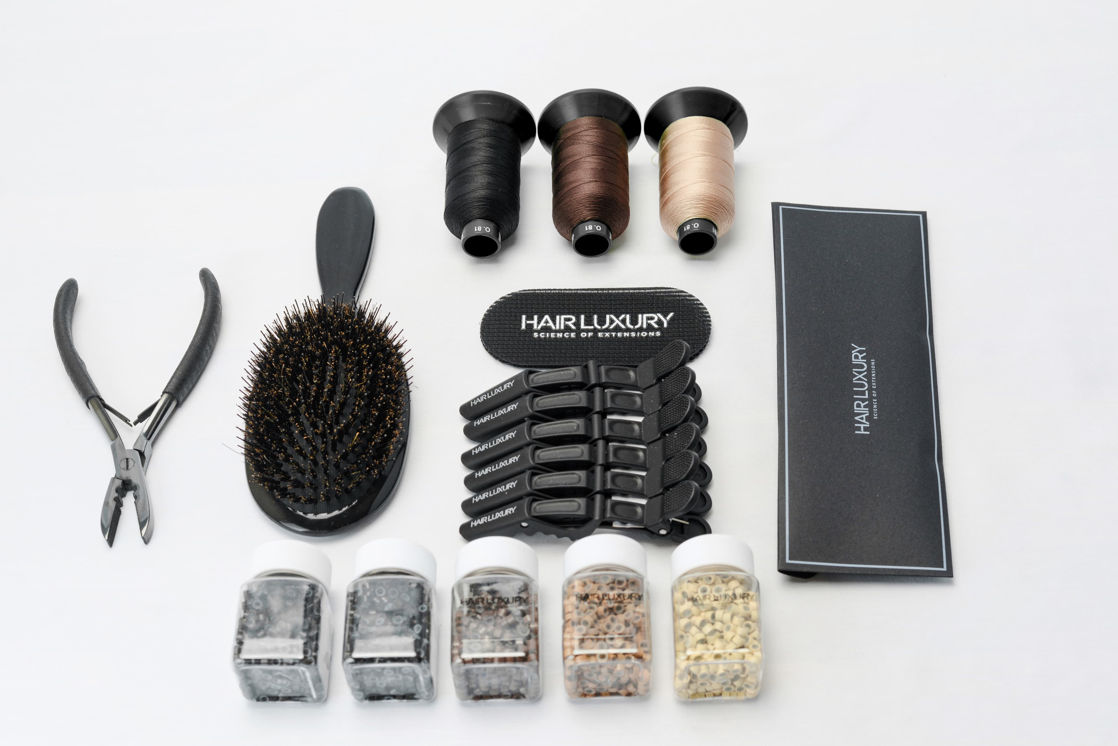 Kit weft Hair Luxury — fils, anneaux et outils